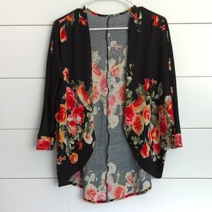 Boutique Floral Printed Shrug/Cardigan - L